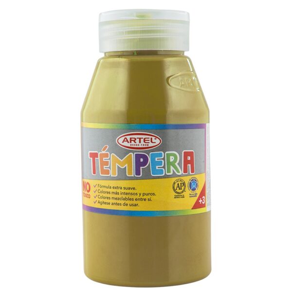Tempera Amarillo Medio 500 ml. Artel