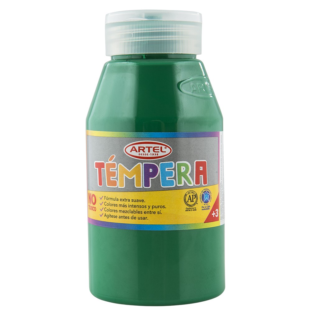 Tempera Verde Oscuro 500 ml. Artel